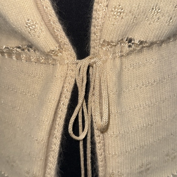 The Limited Y2K Angora Blend Tie Front Cardigan SZ Medium - Picture 5 of 9